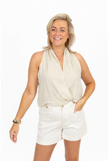 21Jewelz Linnen overslag top - beige