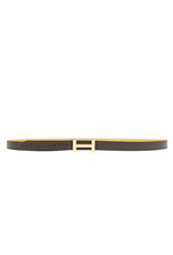 21Jewelz Smalle riem met goud detail - donkerbruin