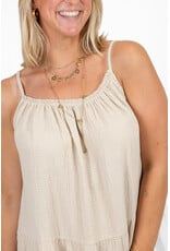 21Jewelz Mousseline zomer jurkje - beige