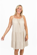 21Jewelz Mousseline zomer jurkje - beige