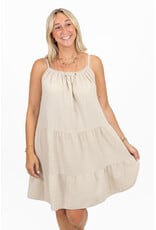 21Jewelz Mousseline zomer jurkje - beige