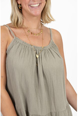 21Jewelz Mousseline zomer jurkje - taupe