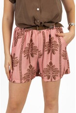 21Jewelz Short met riem & palmboomprint - roze