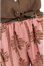 21Jewelz Short met riem & palmboomprint - roze