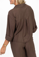 21Jewelz Blouse met omgeslagen mouwtjes - bruin