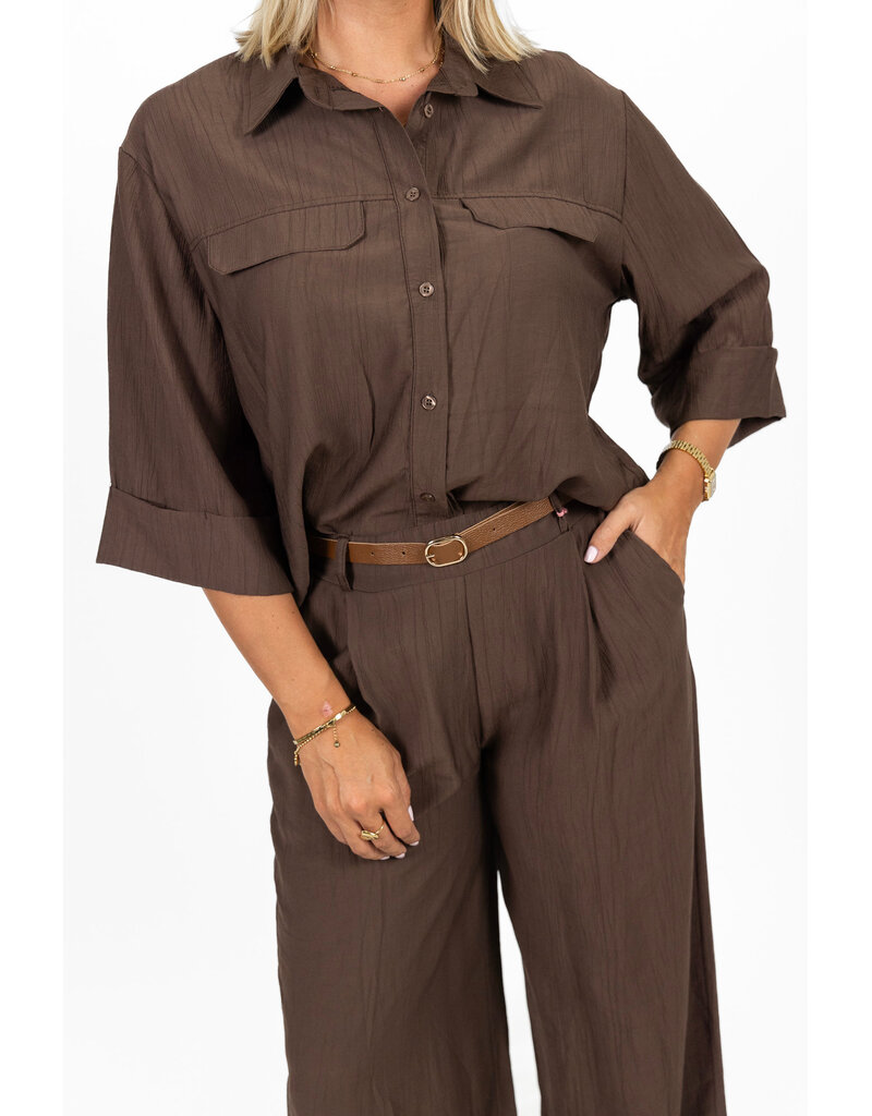 21Jewelz Pantalon met ceintuurtje - bruin