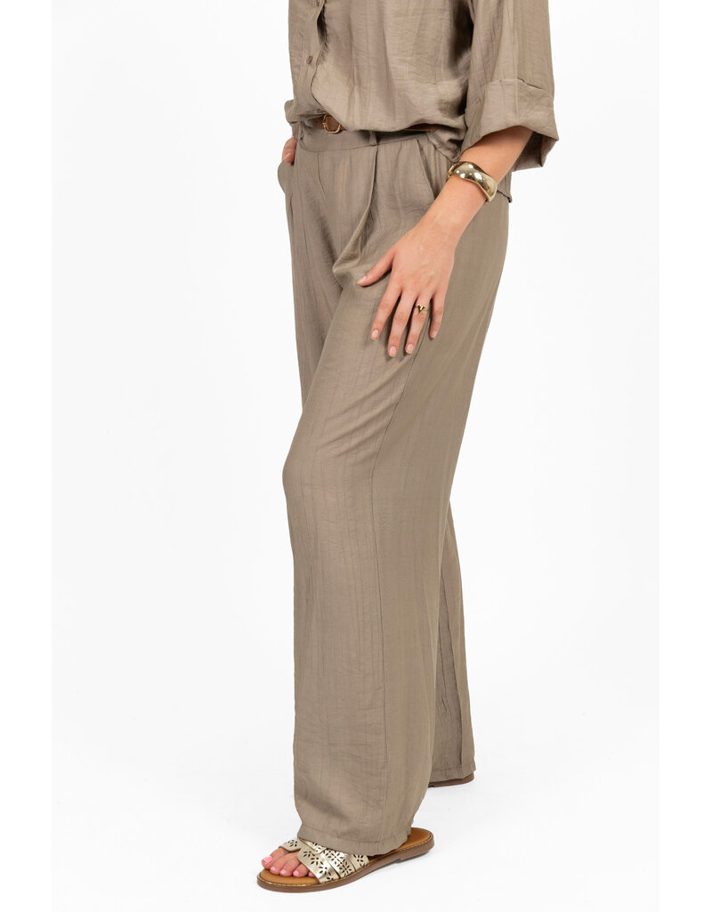 21Jewelz Pantalon met ceintuurtje - taupe
