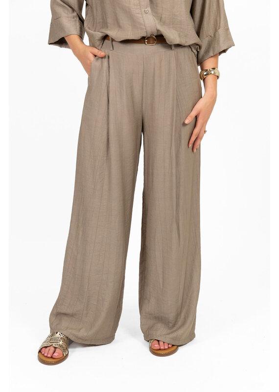 21Jewelz Pantalon met ceintuurtje - taupe