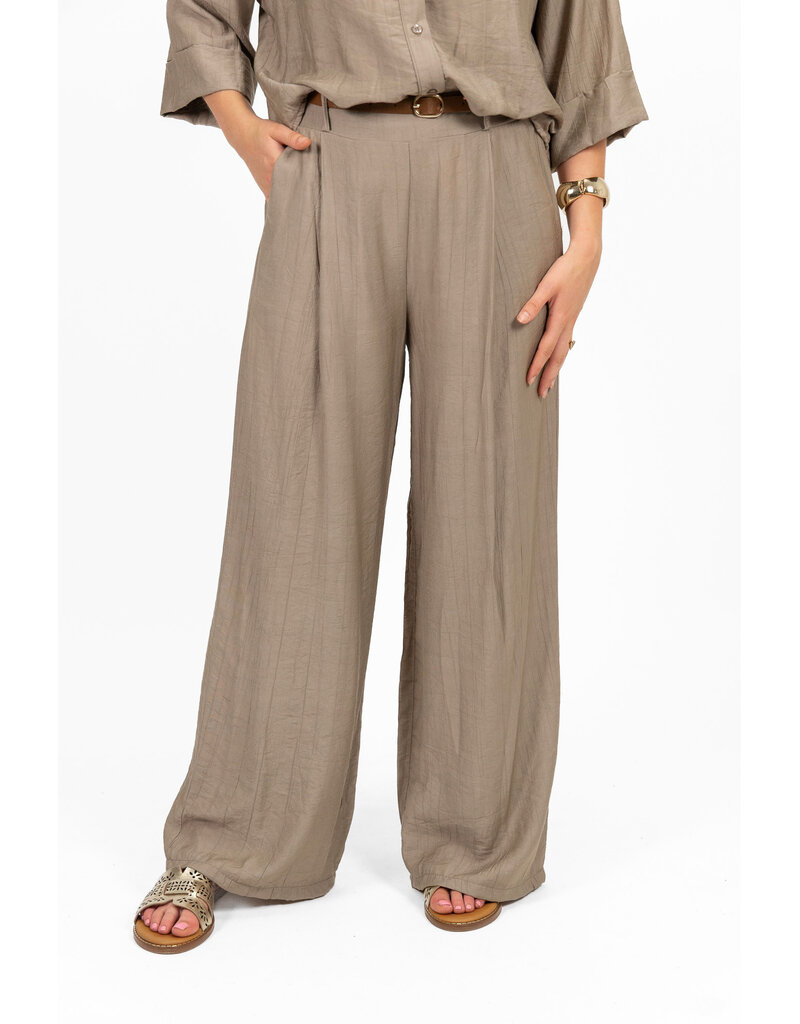 21Jewelz Pantalon met ceintuurtje - taupe
