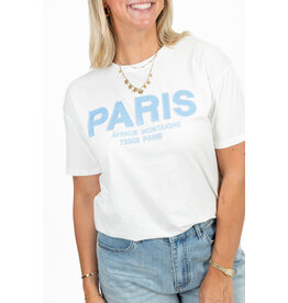 21Jewelz T-shirt Paris - wit/blauw