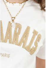 21Jewelz T-shirt Le Marais - wit/taupe