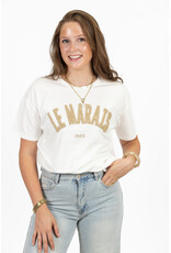 21Jewelz T-shirt Le Marais - wit/taupe