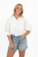 21Jewelz Cropped balloon blouse - wit