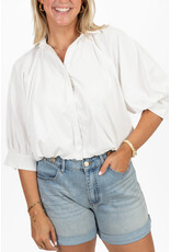 21Jewelz Cropped balloon blouse - wit