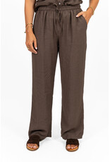 21Jewelz Luchtige zomer pantalon met koordje - bruin