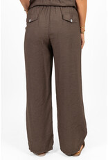 21Jewelz Luchtige zomer pantalon met koordje - bruin