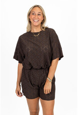 21Jewelz Co ord set met patroon - donkerbruin