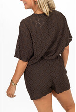 21Jewelz Co ord set met patroon - donkerbruin