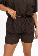 21Jewelz Co ord set met patroon - donkerbruin