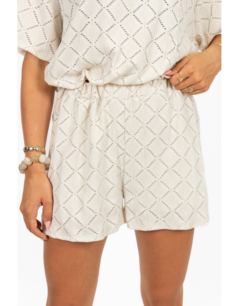 21Jewelz Co ord set met patroon - ecru