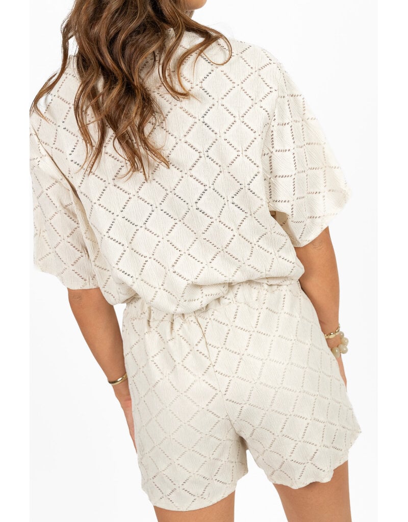 21Jewelz Co ord set met patroon - ecru
