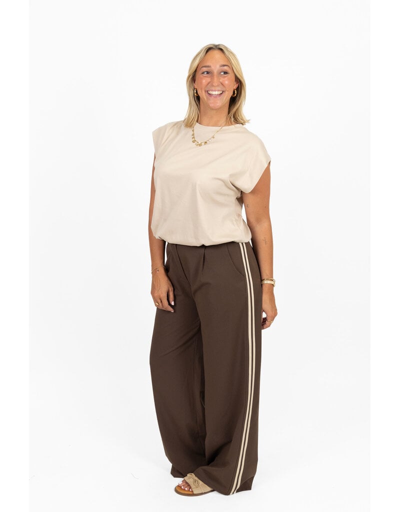 21Jewelz Pantalon met streep - bruin