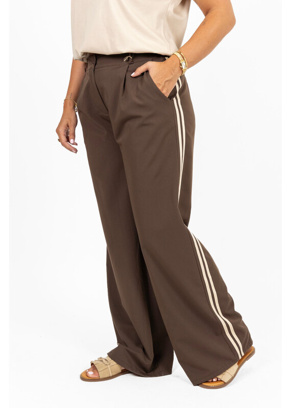 21Jewelz Pantalon met streep - bruin