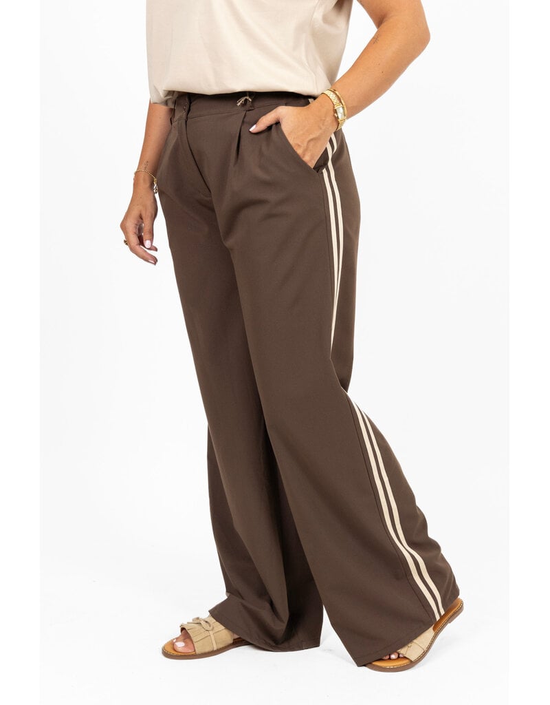 21Jewelz Pantalon met streep - bruin