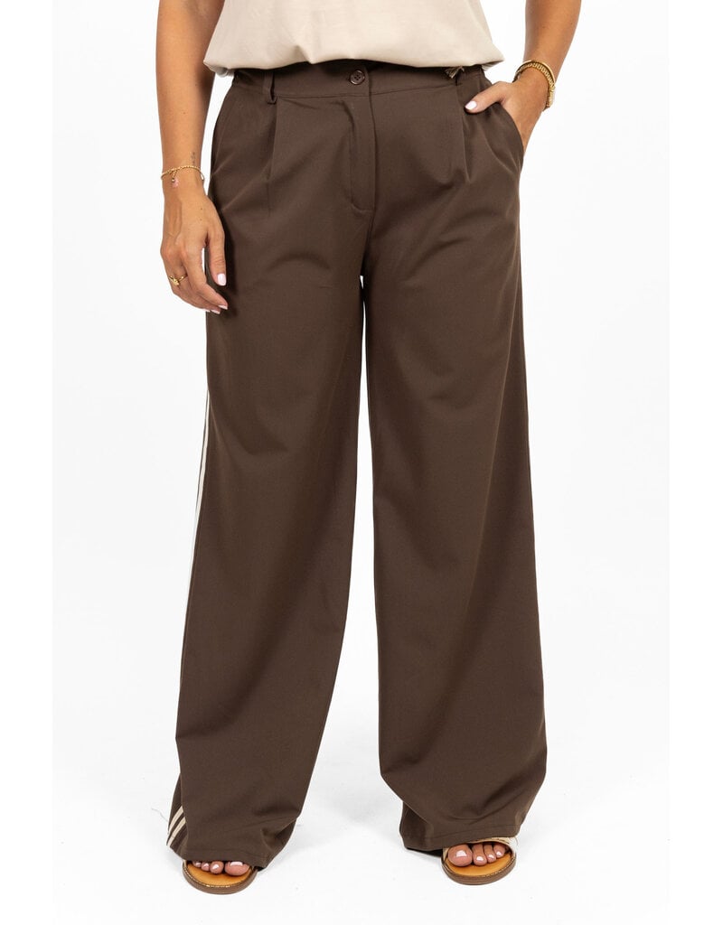 21Jewelz Pantalon met streep - bruin