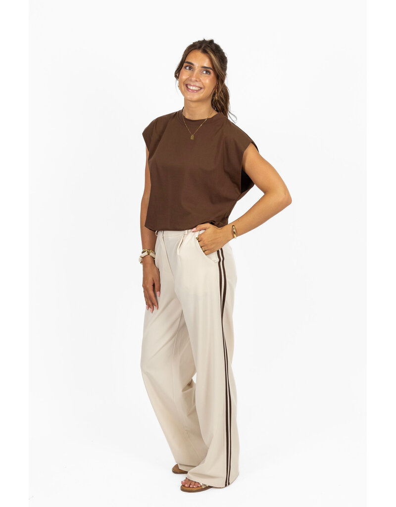 21Jewelz Pantalon met streep - beige