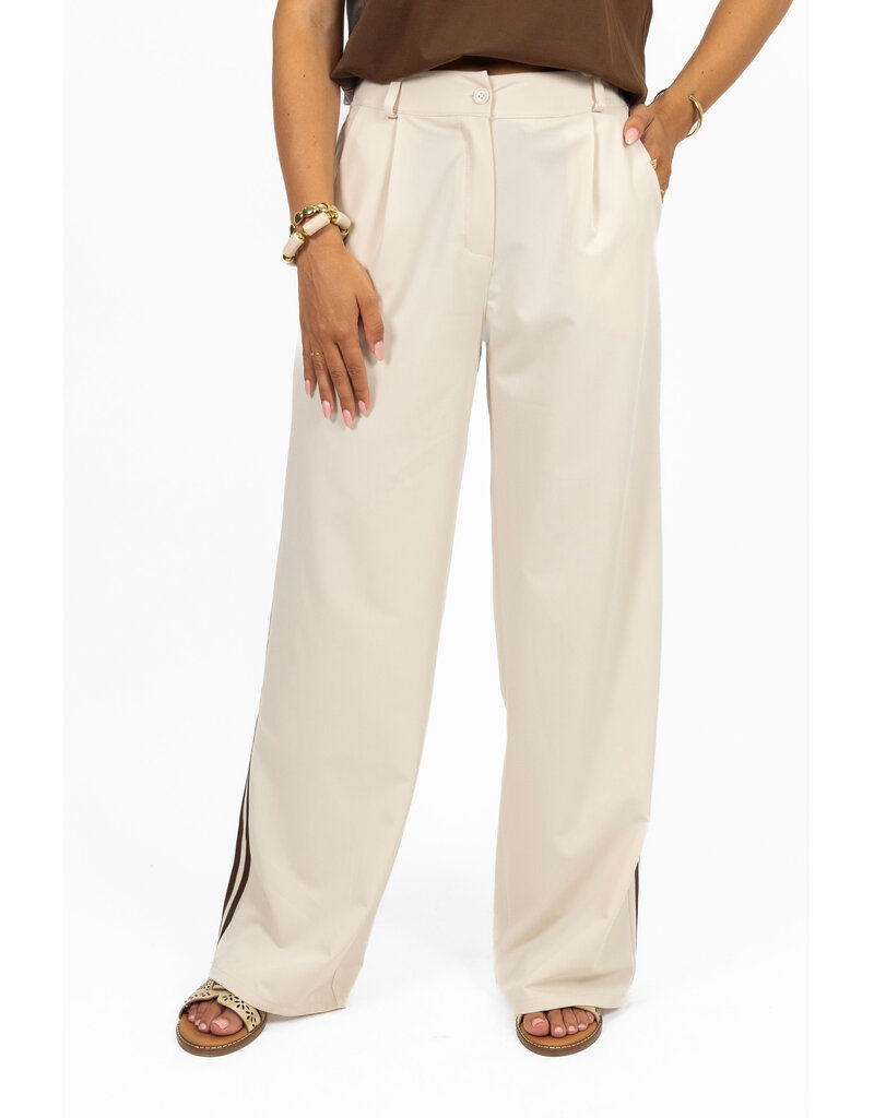 21Jewelz Pantalon met streep - beige