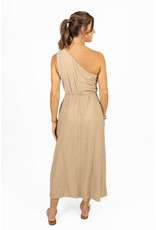21Jewelz One shoulder jurk - beige