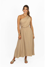 21Jewelz One shoulder jurk - beige