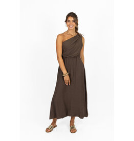 21Jewelz PRE ORDER - One shoulder jurk - bruin