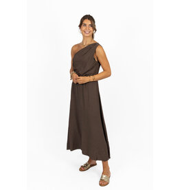 21Jewelz PRE ORDER - One shoulder jurk - bruin