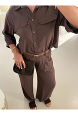 21Jewelz Pantalon met ceintuurtje - bruin