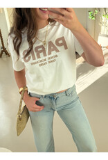 21Jewelz T-shirt Paris - wit /bruin