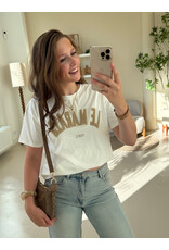 21Jewelz T-shirt Le Marais - wit/taupe