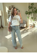 21Jewelz T-shirt Le Marais - wit/taupe