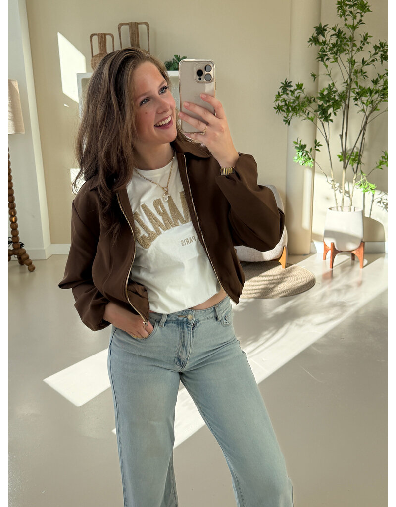 21Jewelz Cropped bomberjasje