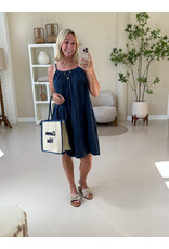 21Jewelz Mousseline zomer jurkje - donkerblauw