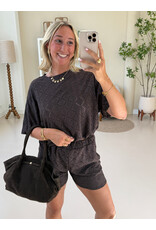 21Jewelz Co ord set met patroon - donkerbruin