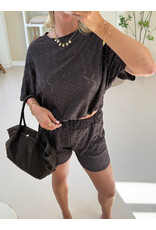 21Jewelz Co ord set met patroon - donkerbruin