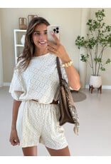 21Jewelz Co ord set met patroon - ecru