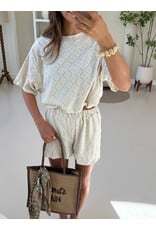 21Jewelz Co ord set met patroon - ecru