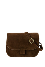 21Jewelz Casual tas - suede donkerbruin