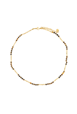 21Jewelz Ketting met kraaltjes - goud/bruin