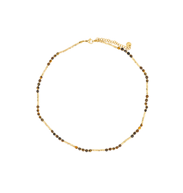 21Jewelz Ketting met kraaltjes - goud/bruin