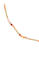 21Jewelz Ketting met kraaltjes - goud/roze