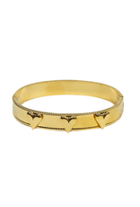 21Jewelz Bangle met 3 hartjes - goud